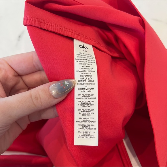 ALO Yoga capri Leggings airlift super sleek contrast size large - Picture 6 of 6